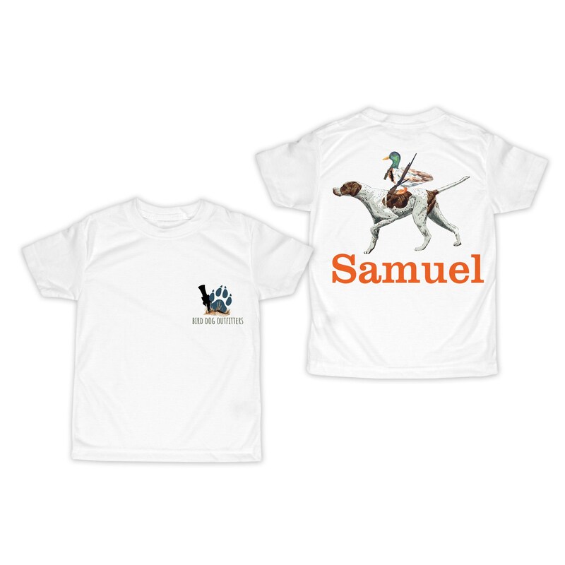 Bird Dog Duck Hunting Personalized Shirt - Short Sleeves - Long Sleeves